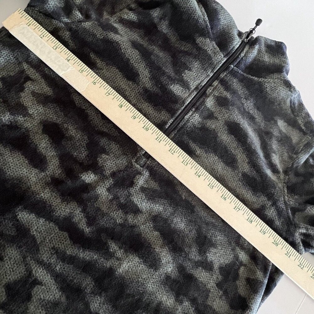 Avalanche Camo Fleece Quarter Zip Jacket Long Sleeve Casual Men's Medium - Picture 8 of 9